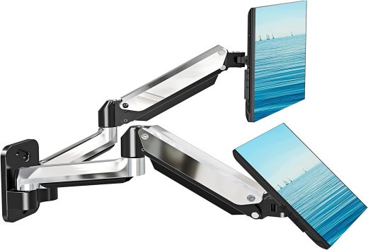 MOUNTUP Dual Monitor Wall Mount for 2 Max 32 Inch Computer Screen