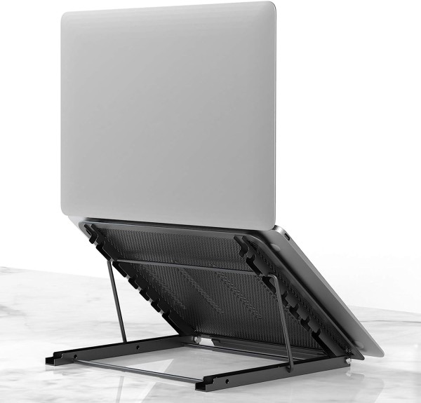 Klsniur Laptop Tablet Stand, Foldable Portable Ventilated Desktop Laptop Holder