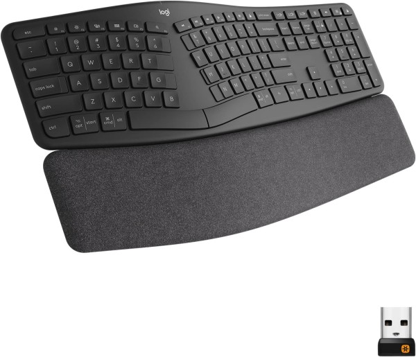  Logitech ERGO K860 Wireless Ergonomic Keyboard - Split Keyboard, Wrist Rest