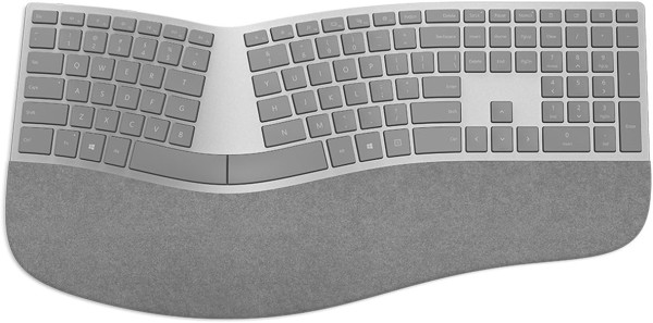 Microsoft 3RA-00022 Surface Ergonomic Wireless Keyboard,Gray 