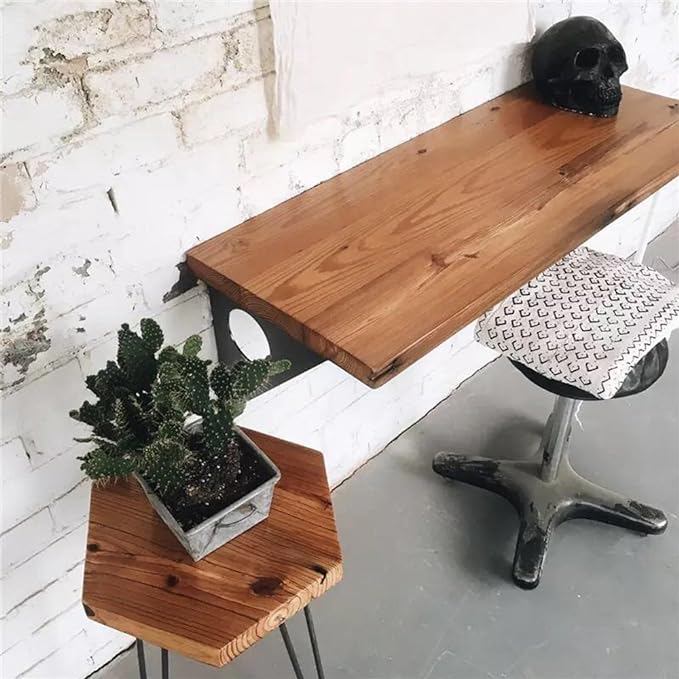 FOF FRIEND OF FAMILY Industrial Rustic Wall-Mounted Table