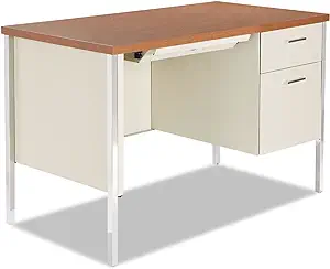 Alera Plus Single Pedestal Metal Desk