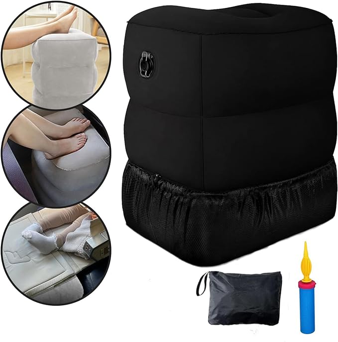 Lora Dew Inflatable Travel Foot Pillow