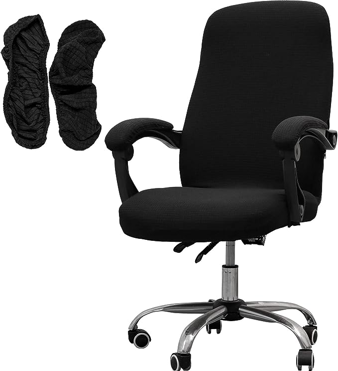 Melaluxe Office Chair Cover with Armrest Covers