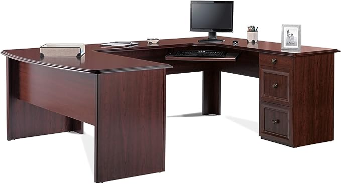 Realspace® Broadstreet 65"W U-Shaped Executive Desk